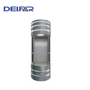 630kg Maschine Raumlose Sightseeing Aufzug Delfar